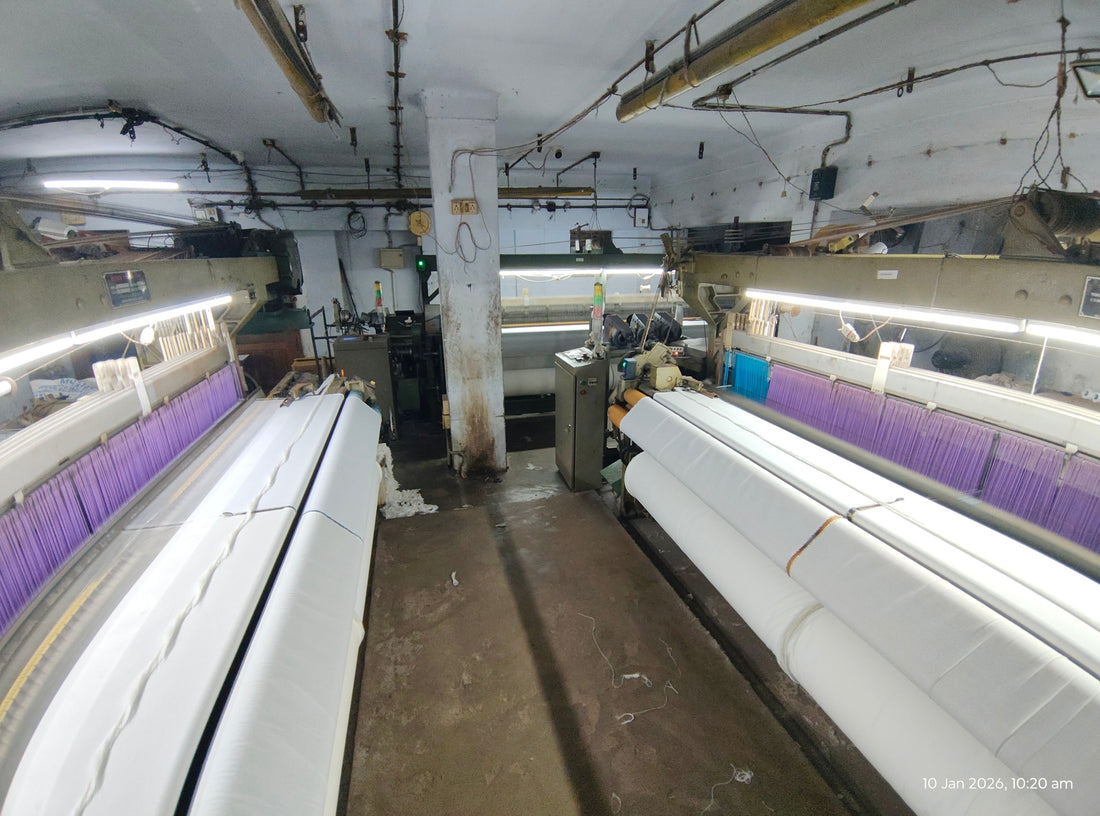 Tradition Meets Technology: Our Modern Weaving Setup at Abrisham Handloom