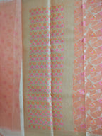 Phool Jaal Banarasi Saree/Peach Color