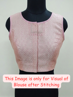 Banarasi Silk Saree/Floral Jaal Pattern/Pink Color