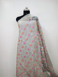 Phool Jaal Banarasi Saree/Grey Color