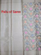Banarasi Silk Saree/Grey