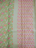 Phool Jaal Banarasi Saree/Pista Color