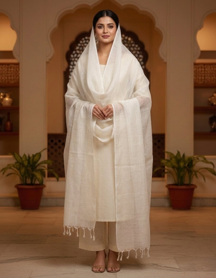 Cotton Plain Dupatta