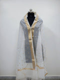 Dy. Cotton Jacquard Border Booti