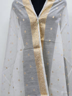 Dy. Cotton Jacquard Border Booti