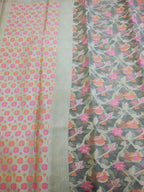 Phool Jaal Banarasi Saree/Grey Color