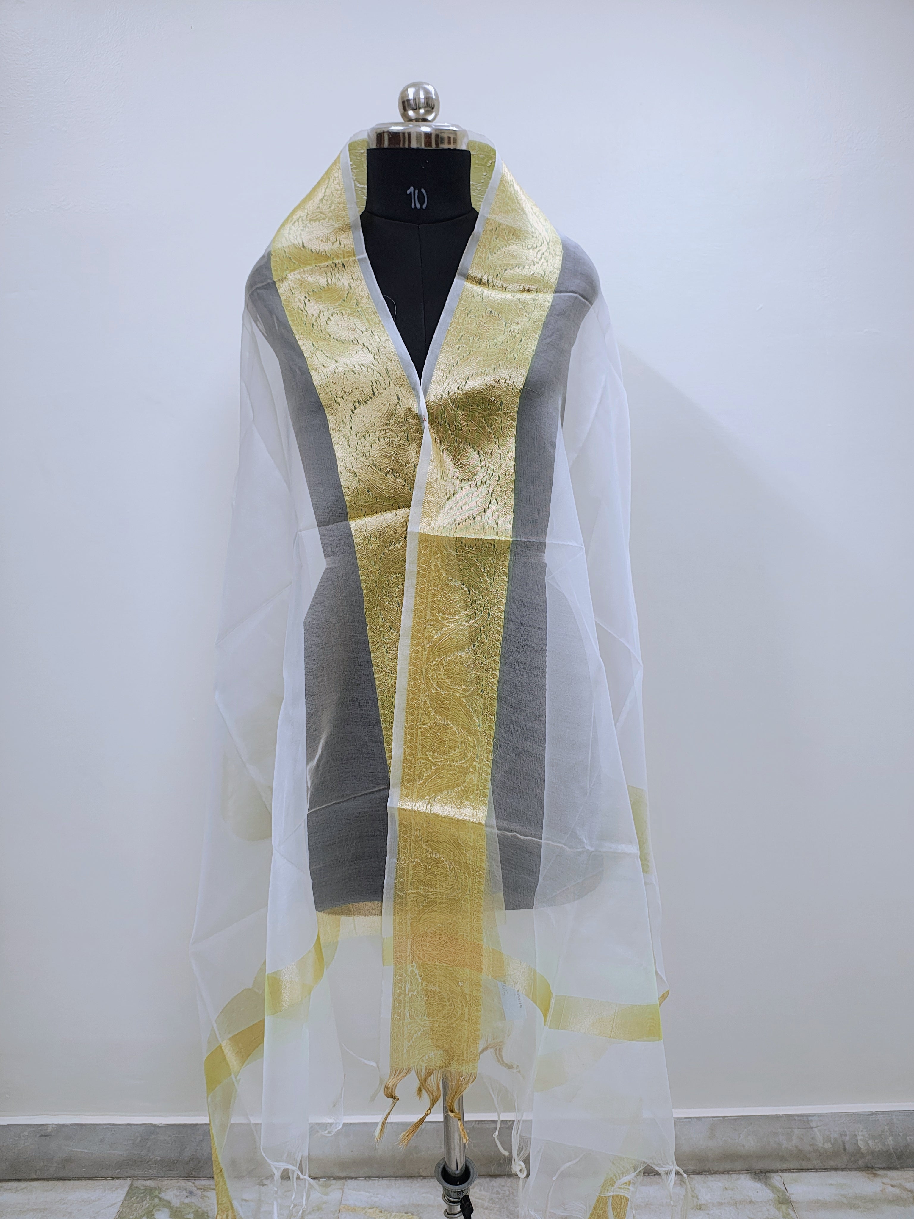 Organza Dy. Jacquard Border Design 1