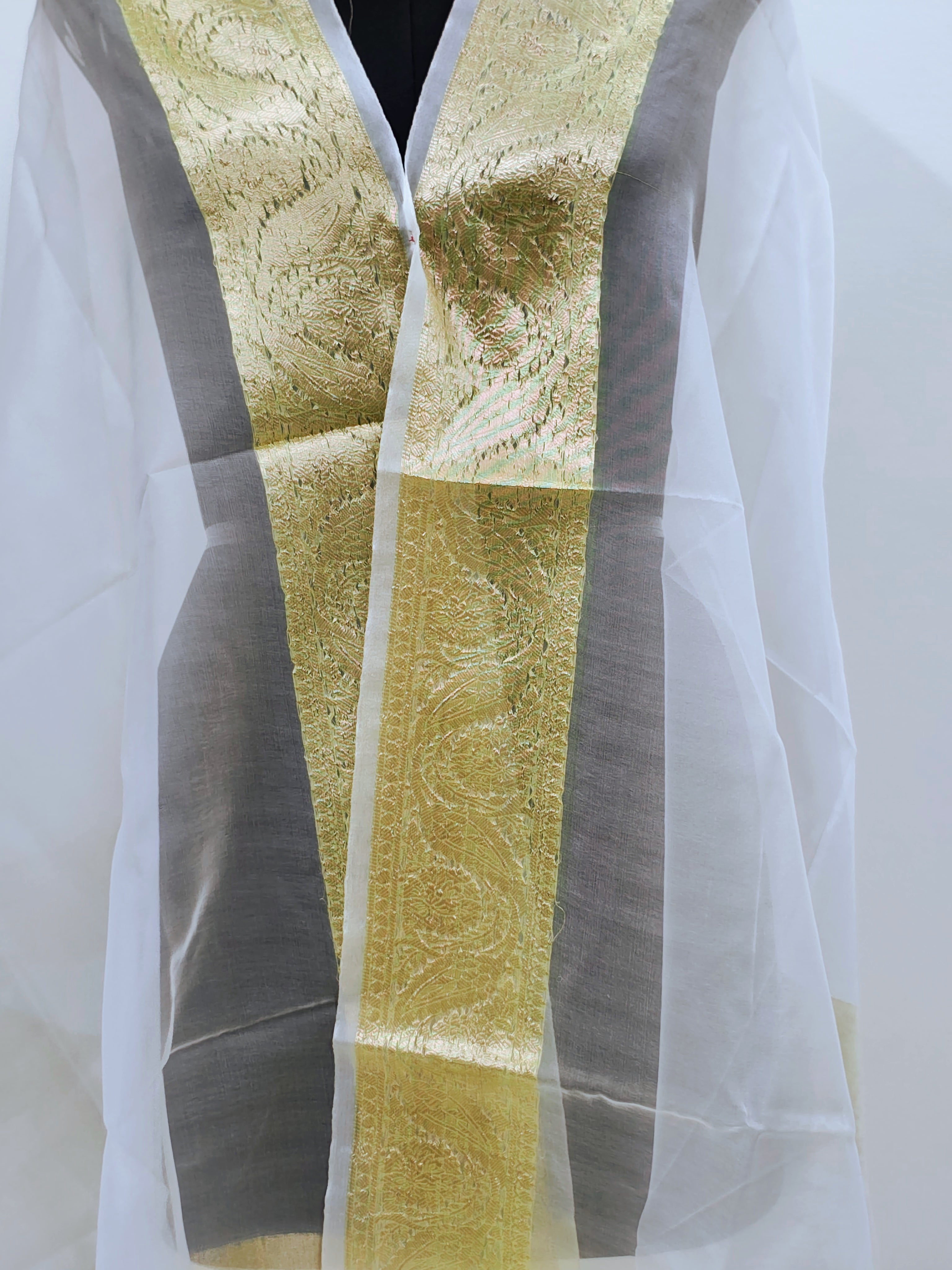 Organza Dy. Jacquard Border Design 1