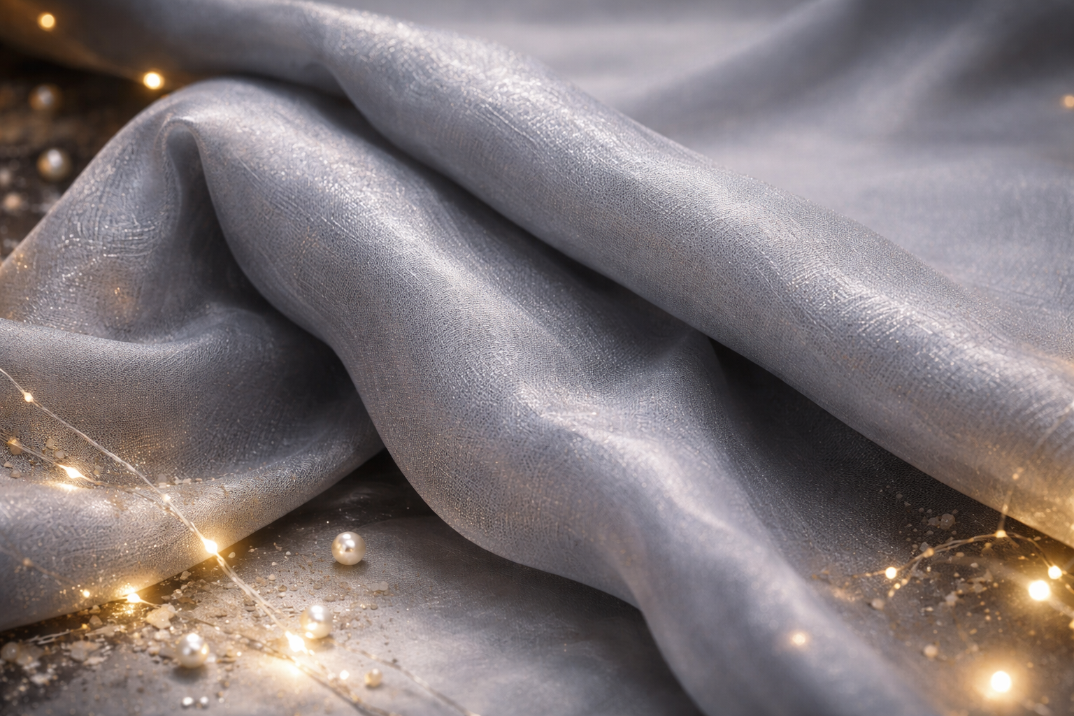 Organza Silver Tissue