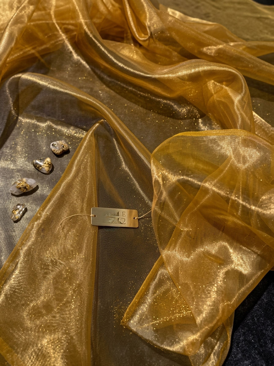 Organza Golden Tissue