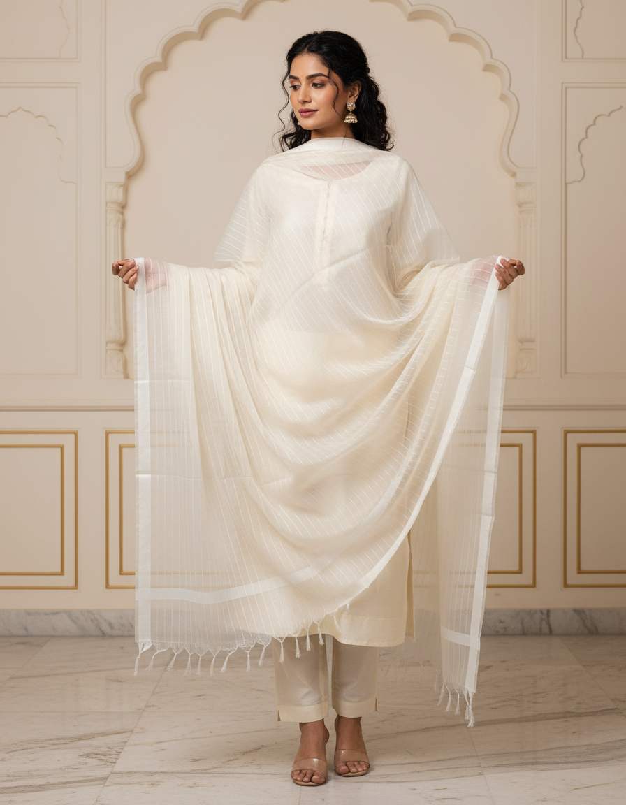 Supernet Stripes Dupatta